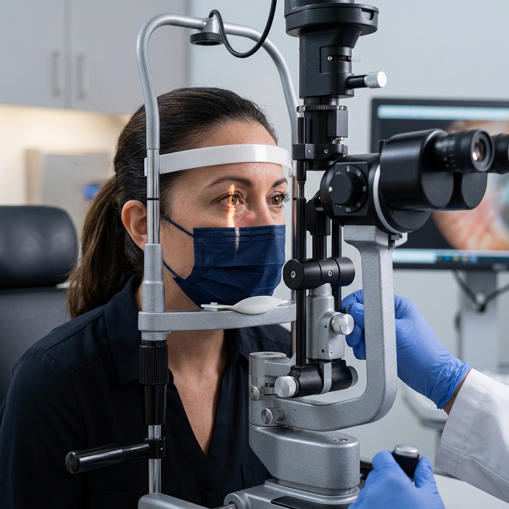 Pterygium evaluation and surgical removal